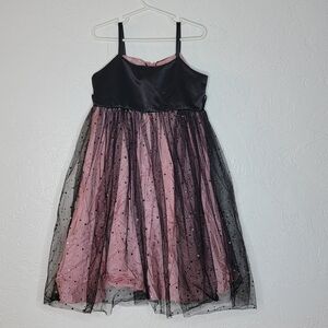 Kids Dream girl black & pink dress size 5-6